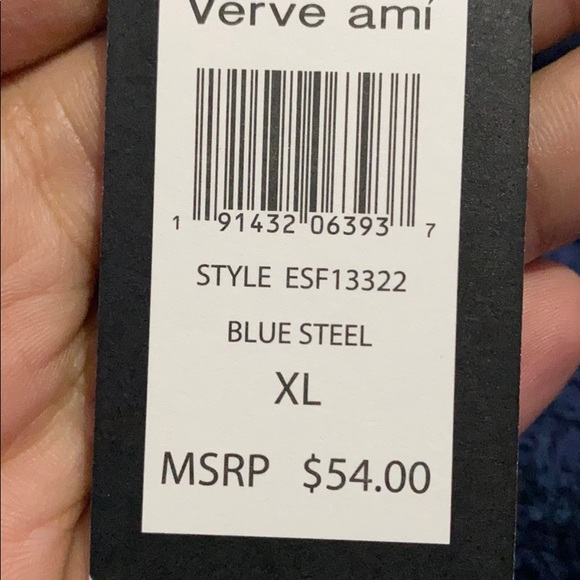 A blue off the shoulder sweater! - Picture 3 of 3